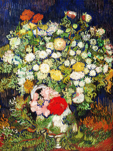 Poster / Leinwandbild - Vincent Van Gogh: Blumenstrauß in einer Vase - Photocircle