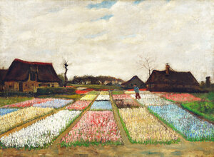 Poster / Leinwandbild - Vincent Van Gogh: Blumenbeete in Holland - Photocircle
