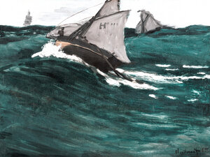 Poster / Leinwandbild - Claude Monet: Die Grüne Welle - Photocircle