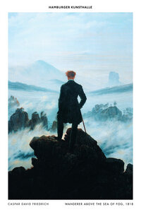 Poster / Leinwandbild - Caspar David Friedrich - der Wanderer über dem Nebelmeer - Photocircle