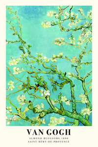 Poster / Leinwandbild - Vincent van Gogh: Mandelblüte - Ausstellungsposter - Photocircle