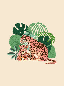 Poster / Leinwandbild - Blush Jaguars - Photocircle