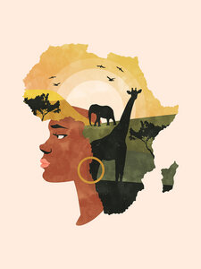Poster / Leinwandbild - Africa Love - Photocircle