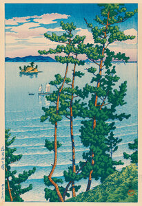 Poster / Leinwandbild - Summer Landscape by Hasui Kawase - Photocircle