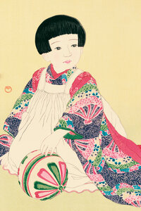 Poster / Leinwandbild - Portrait Of A Child #2 by Hasui Kawase - Photocircle