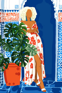 Poster / Leinwandbild - Modern Bohemian Exotic Woman - Photocircle
