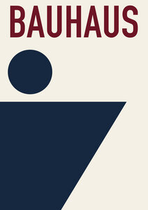 Poster / Leinwandbild - Bauhaus Ausstellung Poster 1923 - Photocircle