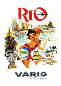 Poster / Leinwandbild - RIO - VARIG Airlines - Photocircle