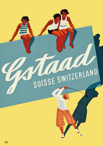 Poster / Leinwandbild - Gstaad - Suisse Switzerland - Photocircle