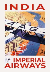 Poster / Leinwandbild - India - by Imperial Airways - Photocircle