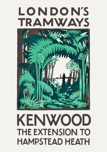 Poster / Leinwandbild - London's Tramways - Kenwood, The Extension To Hampstead Heath - Photocircle