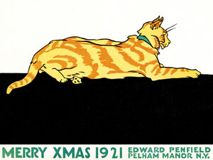 Poster / Leinwandbild - Frohe Weihnachten von Edward Penfield - Photocircle