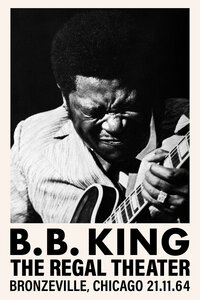 Poster / Leinwandbild - B.B. King at the Regal Theater - Photocircle