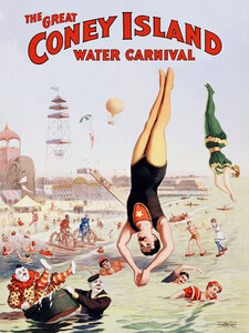 Poster / Leinwandbild - The great Coney Island Water Carnival - Photocircle