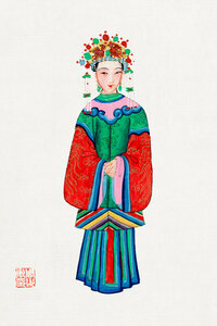Poster / Leinwandbild - Chinesische Prinzessin - Photocircle