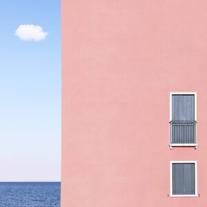 Poster / Leinwandbild - The House, The Cloud, The Sea - Photocircle