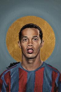 Poster / Leinwandbild - Ronaldinho - Photocircle