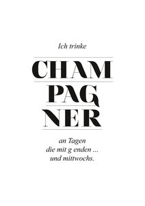 Poster / Leinwandbild - Champagner - Photocircle