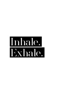 Poster / Leinwandbild - Inhale Exhale No3 - Photocircle