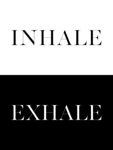 Poster / Leinwandbild - Inhale Exhale No7 - Photocircle
