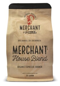 Merchant's House Blend Bio Espresso ganze Bohne 250g - Merchant & Friends