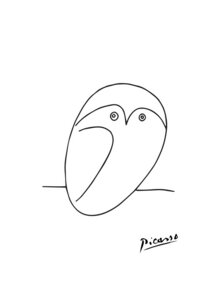 Poster / Leinwandbild - Picasso Eule - Photocircle