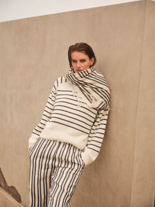 Pullover mit Streifen aus Bio-Baumwolle - LANIUS