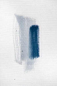 Poster / Leinwandbild - Aquarelle Meets Pencil - Mint Blue - Photocircle