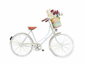 Poster / Leinwandbild - Flower Bike - Photocircle