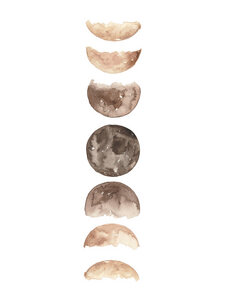 Poster / Leinwandbild - Phases of the Moon Art Print - Photocircle