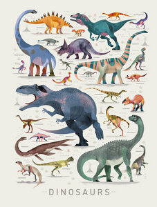Poster / Leinwandbild - Dinosaurier 2 - Photocircle