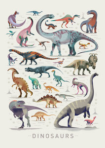 Poster / Leinwandbild - Dinosaurier 1 - Photocircle