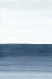 Poster / Leinwandbild - Ocean Watercolor Painting No.1 - Photocircle