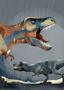 Poster / Leinwandbild - Tyrannosaurus Rex - Photocircle