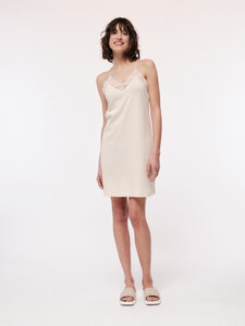 Kleid mit Spitze aus Bio-Baumwolle - LANIUS