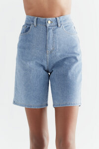EVERMIND - Damen Jeans Short aus Bio-Baumwolle WA3020 - Evermind