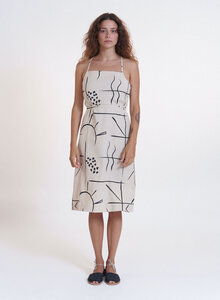Kleid - Salinas Dress Print - aus Bio-Baumwolle & Leinen - Suite 13