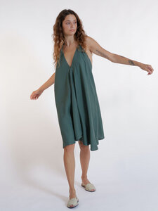Tencel Kleid Midi Einheitsgröße - Multiposition Short Dress Tencel Linen - Suite 13
