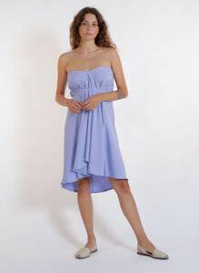 Tencel Kleid Midi Einheitsgröße - Multiposition Short Dress Tencel Linen - Suite 13