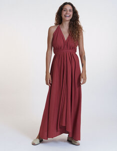 Kleid Maxi Einheitsgröße - Multiposition Dress Long - Bio-Baumwolle & Leinen  - Suite 13