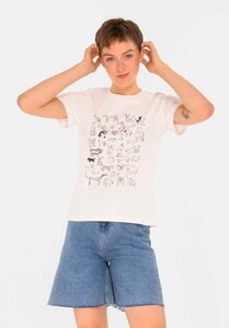 Damen Print T-Shirt DOGS aus Biobaumwolle - ThokkThokk