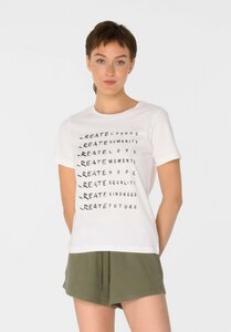 Damen Print T-Shirt CREATE aus Biobaumwolle - ThokkThokk