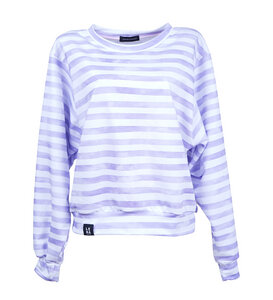Sweater Pastell Stripes Bio versch. Farben - Lena Schokolade