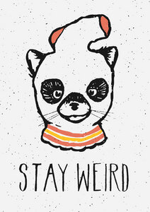 Poster / Leinwandbild - Stay Weird - Photocircle