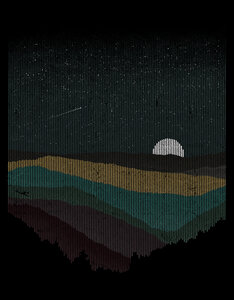 Poster / Leinwandbild - Moonrise (color) - Photocircle