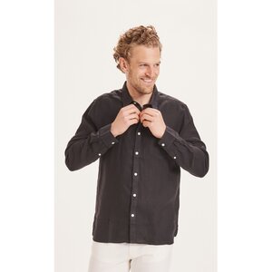 Leinenhemd - LARCH LS linen custom fit shirt - KnowledgeCotton Apparel