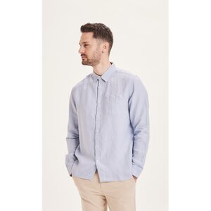 Leinenhemd - LARCH LS linen custom fit shirt - KnowledgeCotton Apparel