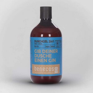 benecosBIO - Duschgel 2in1 BIOGin Haut&Haar - GIB DEINER DUSCHE EINEN GIN - benecos