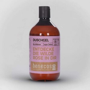 benecosBIO - Duschgel BIOWildrose ENTDECKE DIE WILDE ROSE IN DIR – vegan - benecos