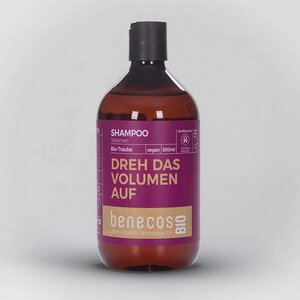 Shampoo Volumen BIO-Traube DREH DAS VOLUMEN AUF - benecos